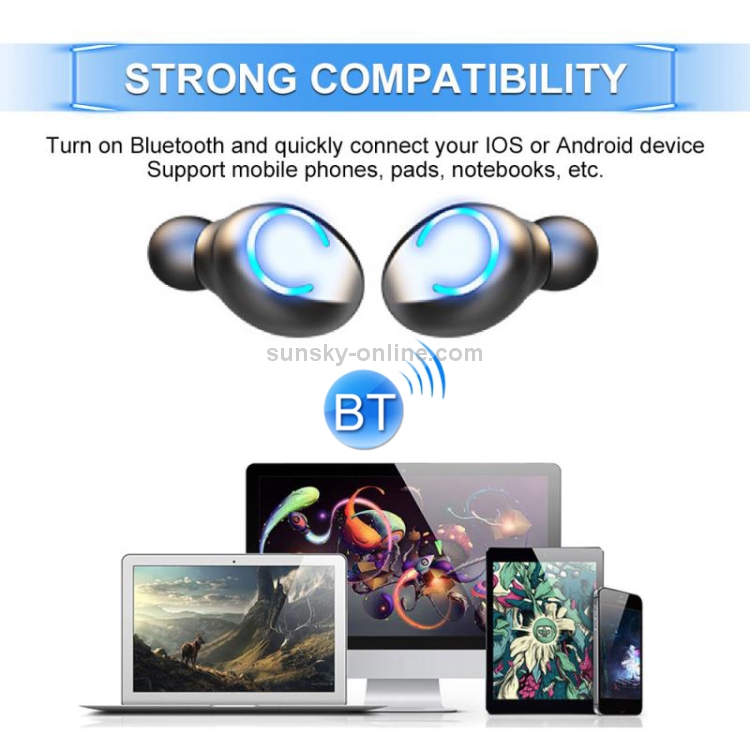 F9-8 TWS CVC8.0 Noise Cancelling Touch Mini Bluetooth Earphone with Charging Box, Support Three-screen LED Power Display & Mobile Phone Holder & Call & Voice Assistant(Black) F9-8 TWS CVC8.0 Noise Cancelling Touch Mini Bluetooth Earphone with Charging Box, Support Three-screen LED Power Display & Mobile Phone Holder & Call & Voice Assistant(Black)