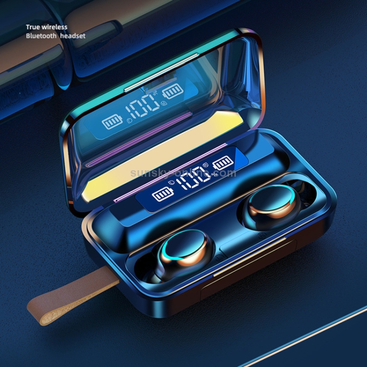F9-5C Jerry Solution Touch Bluetooth Earphone with Magnetic Charging Box, Support Three-screen LED Power Display & Power Bank & Call & Siri & Hand Strap (Black) F9-5C Jerry Solution Touch Bluetooth Earphone with Magnetic Charging Box, Support Three-screen LED Power Display & Power Bank & Call & Siri & Hand Strap (Black)