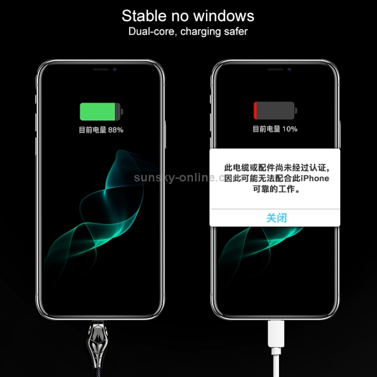 Benks 1.2m 3A USB to 8 Pin Magic Snake Fast Charging & Data Cable Benks 1.2m 3A USB to 8 Pin Magic Snake Fast Charging & Data Cable