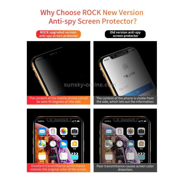 For iPhone X / XS ROCK 9H 0.3mm HD Curved Anti-glare Full Screen Tempered Glass Film (Black) For iPhone X / XS ROCK 9H 0.3mm HD Curved Anti-glare Full Screen Tempered Glass Film (Black)