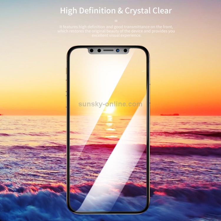 For iPhone X / XS ROCK 9H 0.3mm HD Curved Anti-glare Full Screen Tempered Glass Film (Black) For iPhone X / XS ROCK 9H 0.3mm HD Curved Anti-glare Full Screen Tempered Glass Film (Black)