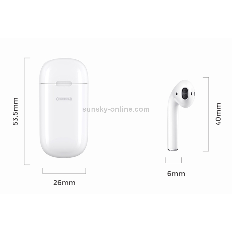 JOYROOM JR-SP1 Single Bluetooth 5.0 TWS Headset with Wireless Charging Box(White) JOYROOM JR-SP1 Single Bluetooth 5.0 TWS Headset with Wireless Charging Box(White)