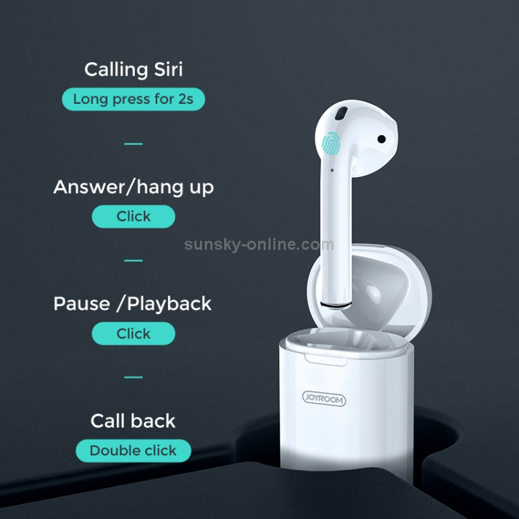 JOYROOM JR-SP1 Single Bluetooth 5.0 TWS Headset with Wireless Charging Box(White) JOYROOM JR-SP1 Single Bluetooth 5.0 TWS Headset with Wireless Charging Box(White)
