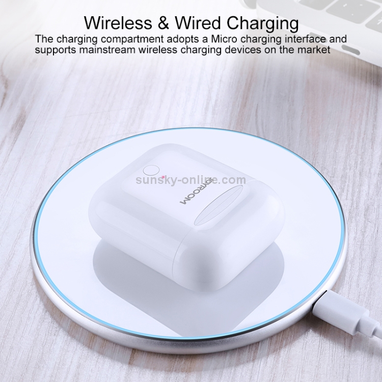 JOYROOM JR-T03 TWS Bluetooth 5.0 Headset with Wireless Charging Box JOYROOM JR-T03 TWS Bluetooth 5.0 Headset with Wireless Charging Box