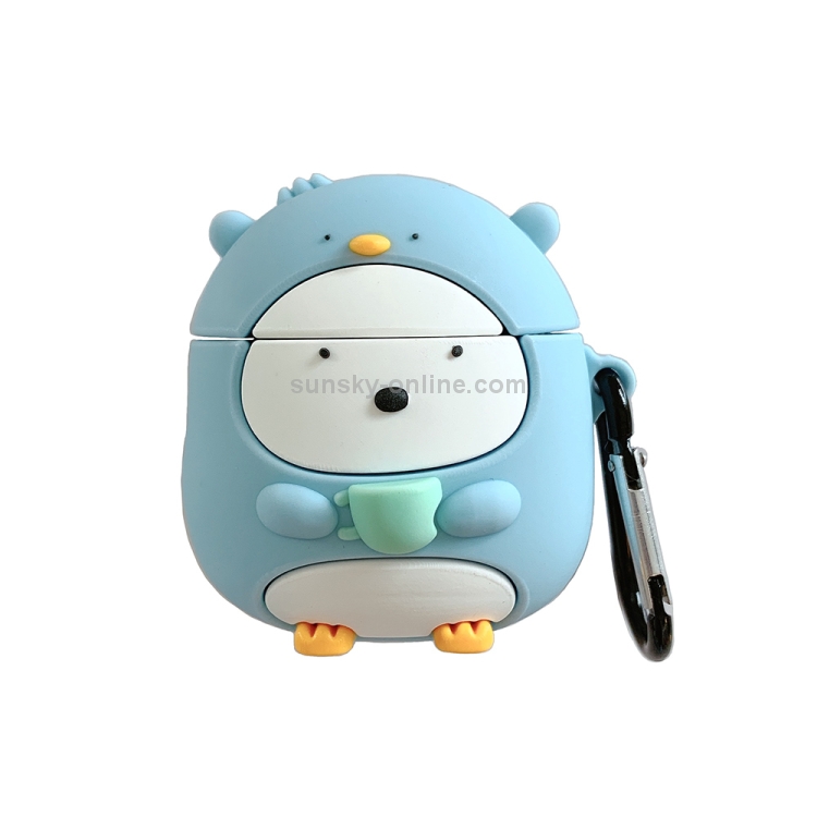 For AirPods Pro Cup Penguin Shape Earphone Protective Case with Hook For AirPods Pro Cup Penguin Shape Earphone Protective Case with Hook