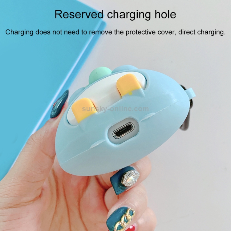 For AirPods Pro Cup Penguin Shape Earphone Protective Case with Hook For AirPods Pro Cup Penguin Shape Earphone Protective Case with Hook