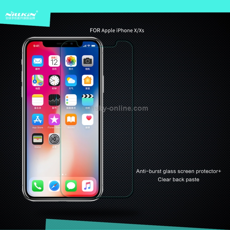 For iPhone 11 Pro / XS / X NILLKIN H+ 0.3mm 9H 2.5D Nano Anti-burst Tempered Glass Protective Film For iPhone 11 Pro / XS / X NILLKIN H+ 0.3mm 9H 2.5D Nano Anti-burst Tempered Glass Protective Film
