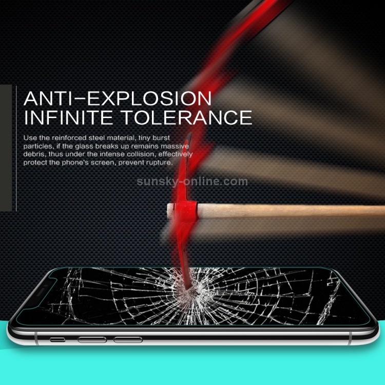 For iPhone 11 Pro / XS / X NILLKIN H+ 0.3mm 9H 2.5D Nano Anti-burst Tempered Glass Protective Film For iPhone 11 Pro / XS / X NILLKIN H+ 0.3mm 9H 2.5D Nano Anti-burst Tempered Glass Protective Film