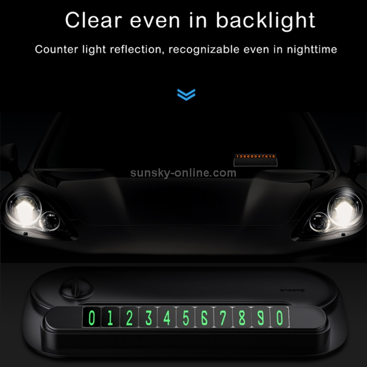 Baseus ACNUM-PM01 Horizon Silicone Parking Number Card Bracket Phone Holder Baseus ACNUM-PM01 Horizon Silicone Parking Number Card Bracket Phone Holder