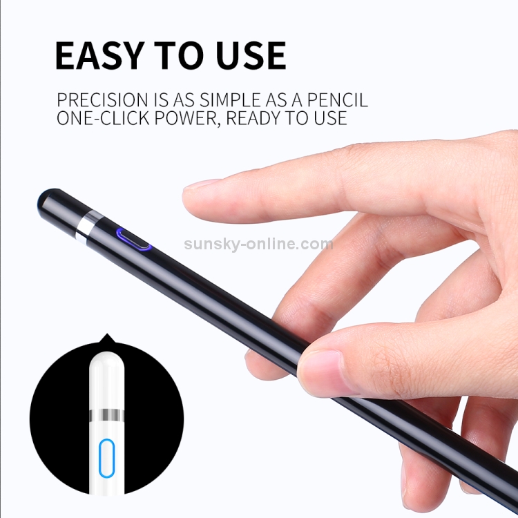 Tablet Stylus Pen 5V 0.2A Lápiz de pantalla táctil universal flexible de  alta precisión para tableta PC Teléfono Negro