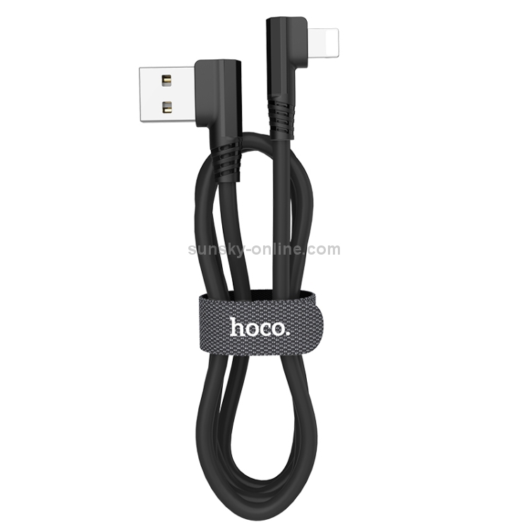 Hoco U83 1.2m 2.4A USB to 8 Pin Puissant Silicone Charging Data Cable(Black) Hoco U83 1.2m 2.4A USB to 8 Pin Puissant Silicone Charging Data Cable(Black)