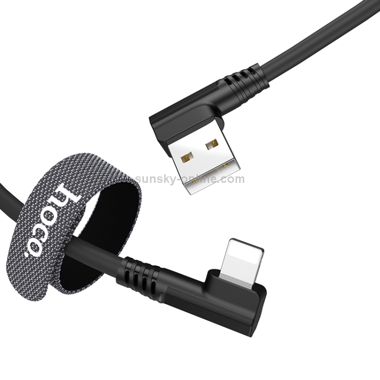 Hoco U83 1.2m 2.4A USB to 8 Pin Puissant Silicone Charging Data Cable(Black) Hoco U83 1.2m 2.4A USB to 8 Pin Puissant Silicone Charging Data Cable(Black)