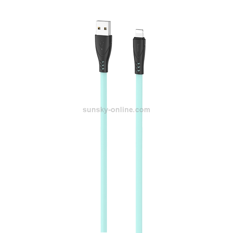Hoco X42 1m USB to 8 Pin Puissant Silicone Charging Data Cable(Mint Green) Hoco X42 1m USB to 8 Pin Puissant Silicone Charging Data Cable(Mint Green)