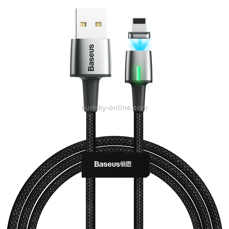 Baseus 1.5A 8 Pin to USB Zinc Magnetic Charging Cable, Length: 2m(Black) Baseus 1.5A 8 Pin to USB Zinc Magnetic Charging Cable, Length: 2m(Black)