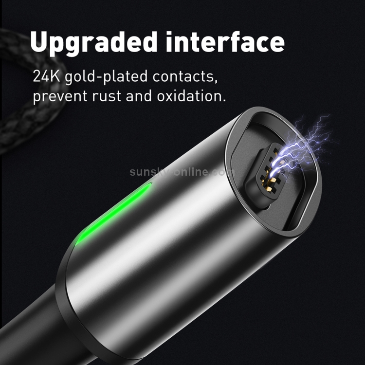 Baseus 1.5A 8 Pin to USB Zinc Magnetic Charging Cable, Length: 2m(Black) Baseus 1.5A 8 Pin to USB Zinc Magnetic Charging Cable, Length: 2m(Black)