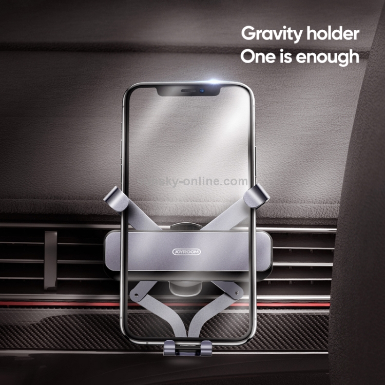 JOYROOM JR-ZS211 Invisibility Series Car Mini Folding Metal Gravity Phone Holder(Grey) JOYROOM JR-ZS211 Invisibility Series Car Mini Folding Metal Gravity Phone Holder(Grey)