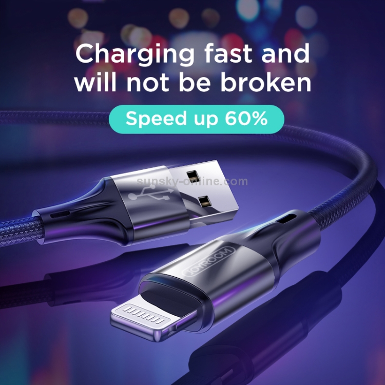 JOYROOM S-1530N1 N1 Series 1.5m 3A USB to 8 Pin Data Sync Charge Cable for iPhone, iPad (Black) JOYROOM S-1530N1 N1 Series 1.5m 3A USB to 8 Pin Data Sync Charge Cable for iPhone, iPad (Black)