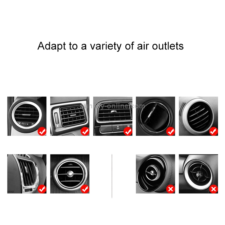 USAMS US-CD44 Qi Standard Wireless Charger Magnetic Car Air Vent Mount (Black) USAMS US-CD44 Qi Standard Wireless Charger Magnetic Car Air Vent Mount (Black)
