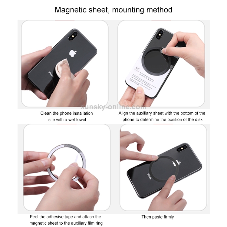 USAMS US-CD44 Qi Standard Wireless Charger Magnetic Car Air Vent Mount (Black) USAMS US-CD44 Qi Standard Wireless Charger Magnetic Car Air Vent Mount (Black)