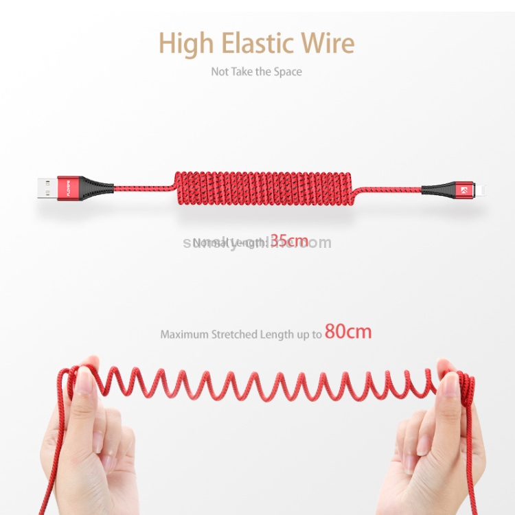 FLOVEME 1.5m 2A USB to 8 Pin Nylon Weave Spring Data Sync Charging Cable for iPhone XR / iPhone XS MAX / iPhone X & XS / iPhone 8 & 8 Plus / iPhone 7 & 7 Plus / iPhone 6 & 6s & 6 Plus & 6s Plus / iPad(Black) FLOVEME 1.5m 2A USB to 8 Pin Nylon Weave Spring Data Sync Charging Cable for iPhone XR / iPhone XS MAX / iPhone X & XS / iPhone 8 & 8 Plus / iPhone 7 & 7 Plus / iPhone 6 & 6s & 6 Plus & 6s Plus / iPad(Black)