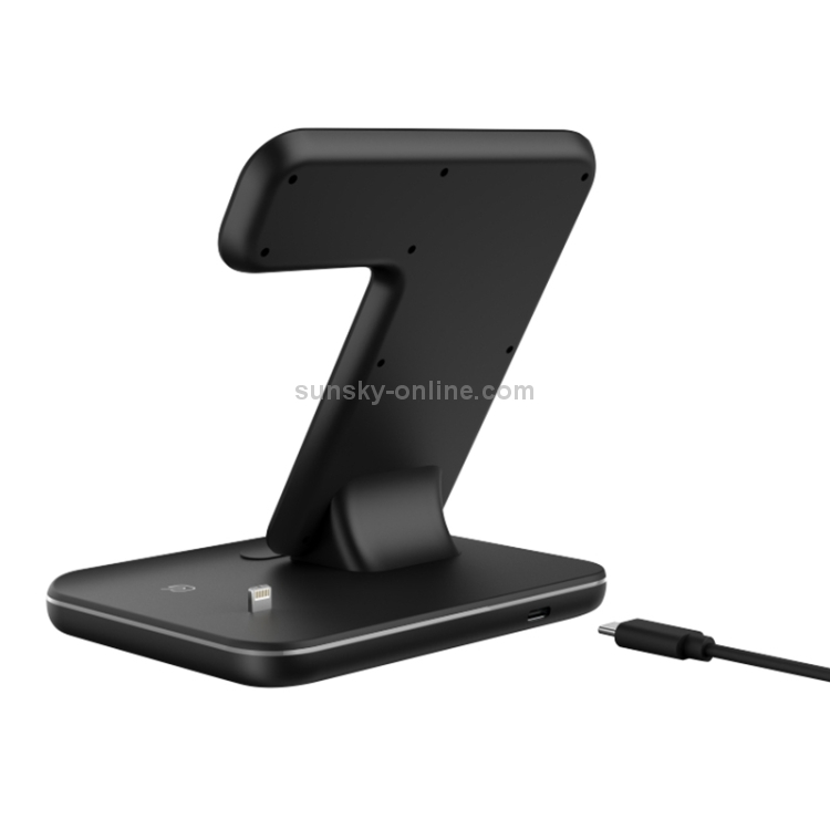 Z5 QI Vertical Magnetic Wireless Charger for Mobile Phones & Apple Watches & AirPods / Xiaomi Redmi AirDots, with Touch Ring Light (Black) Z5 QI Vertical Magnetic Wireless Charger for Mobile Phones & Apple Watches & AirPods / Xiaomi Redmi AirDots, with Touch Ring Light (Black)
