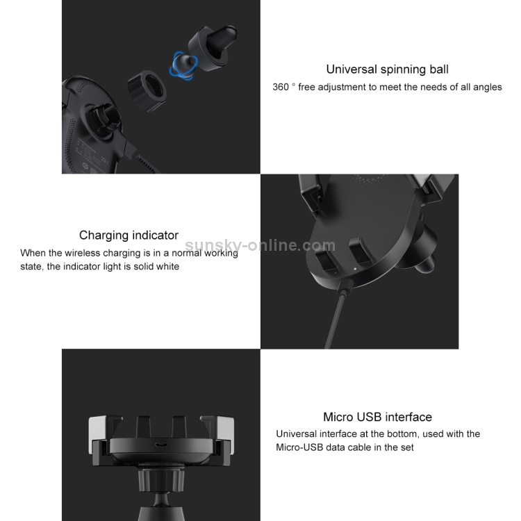 Original Xiaomi Youpin ZMI 20W Wireless Charging Car Bracket Set Version Original Xiaomi Youpin ZMI 20W Wireless Charging Car Bracket Set Version