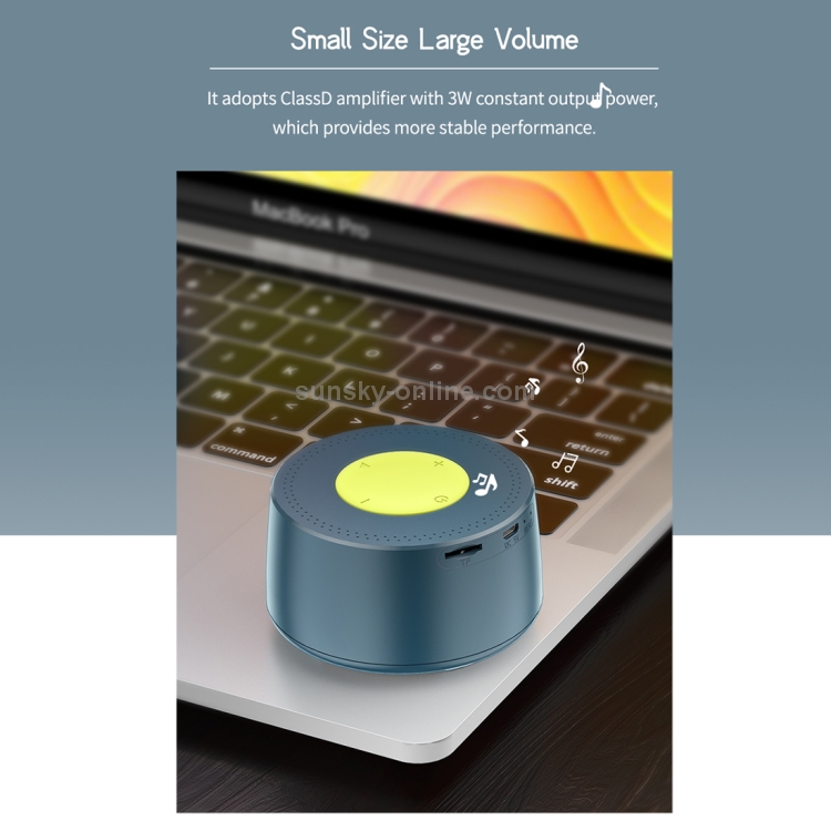 ROCK S23 Bluetooth 4.2 Portable Mini Bluetooth Speaker with Microphone (Blue) ROCK S23 Bluetooth 4.2 Portable Mini Bluetooth Speaker with Microphone (Blue)