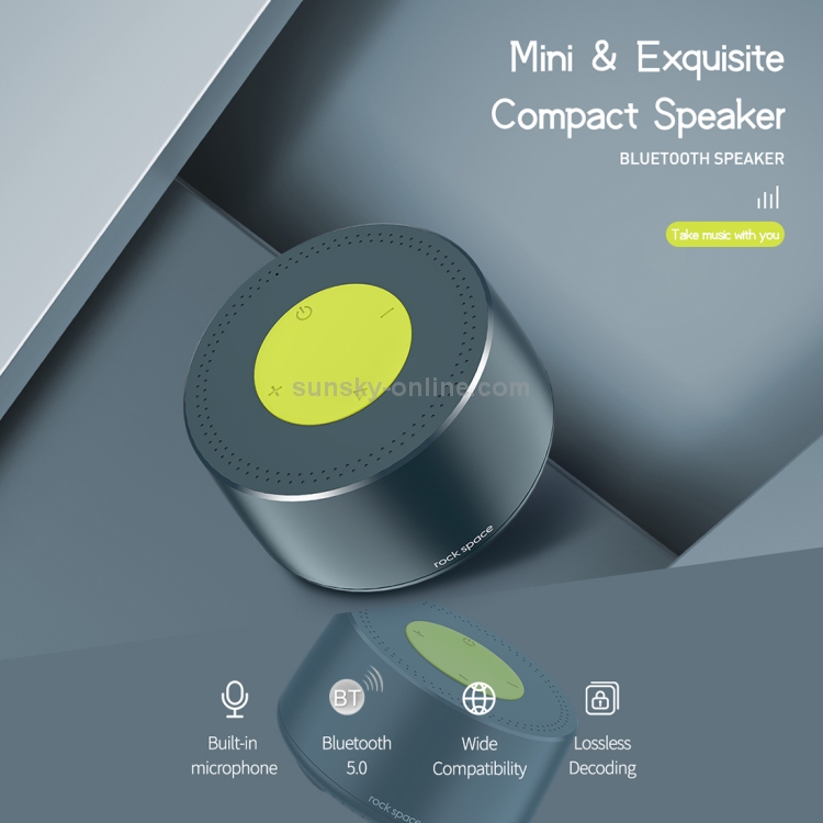 ROCK S23 Bluetooth 4.2 Portable Mini Bluetooth Speaker with Microphone (Blue) ROCK S23 Bluetooth 4.2 Portable Mini Bluetooth Speaker with Microphone (Blue)