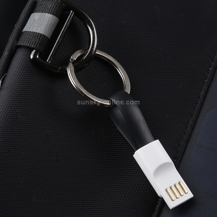 2 in 1 USB to 8 Pin Magnetic Charging & Data Cable with Keychain (Black) 2 in 1 USB to 8 Pin Magnetic Charging & Data Cable with Keychain (Black)