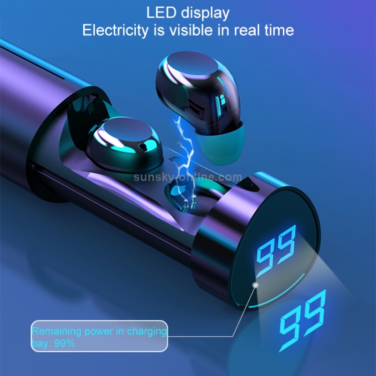 KONKA T6 TWS Pull-out Digital Display Silicone Mic Noise Reduction Bluetooth Earphone with Magnetic Charging Box, Support Touch (White) KONKA T6 TWS Pull-out Digital Display Silicone Mic Noise Reduction Bluetooth Earphone with Magnetic Charging Box, Support Touch (White)