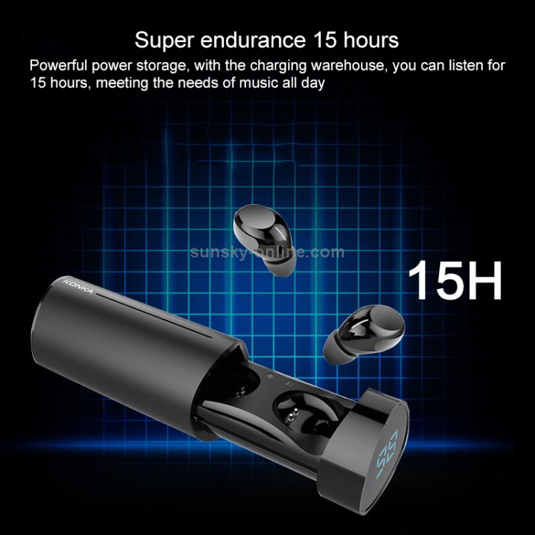 KONKA T6 TWS Pull-out Digital Display Silicone Mic Noise Reduction Bluetooth Earphone with Magnetic Charging Box, Support Touch (White) KONKA T6 TWS Pull-out Digital Display Silicone Mic Noise Reduction Bluetooth Earphone with Magnetic Charging Box, Support Touch (White)
