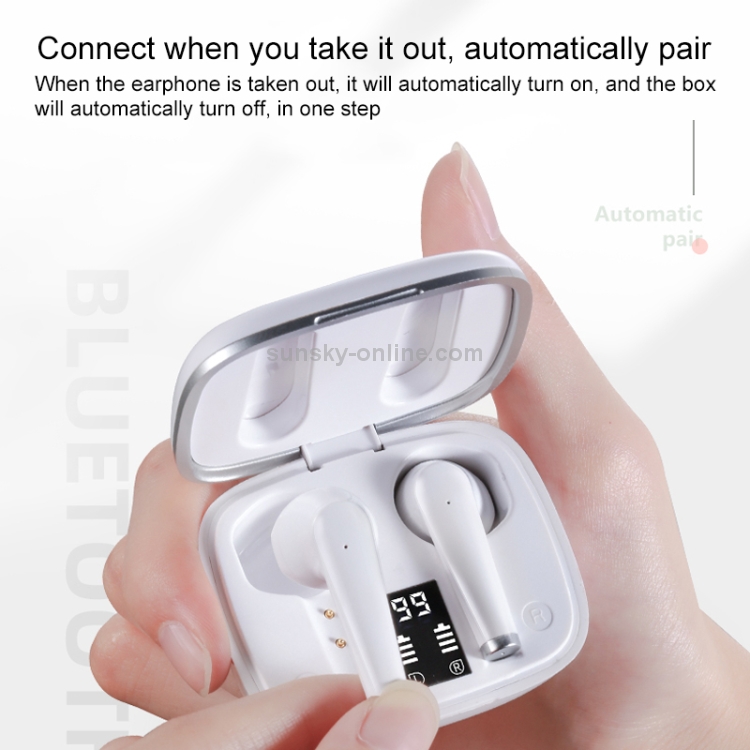 KONKA KT20 TWS Semi-in-ear Touch Bluetooth Earphone with Three-screen Battery Digital Display & Charging Box, Support Automatic Pairing (Black) KONKA KT20 TWS Semi-in-ear Touch Bluetooth Earphone with Three-screen Battery Digital Display & Charging Box, Support Automatic Pairing (Black)