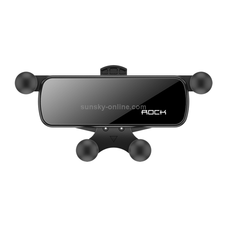 ROCK Car Air Outlet Gravity Mobile Phone Holder Bracket, Hidden Mirror Version (Black) ROCK Car Air Outlet Gravity Mobile Phone Holder Bracket, Hidden Mirror Version (Black)