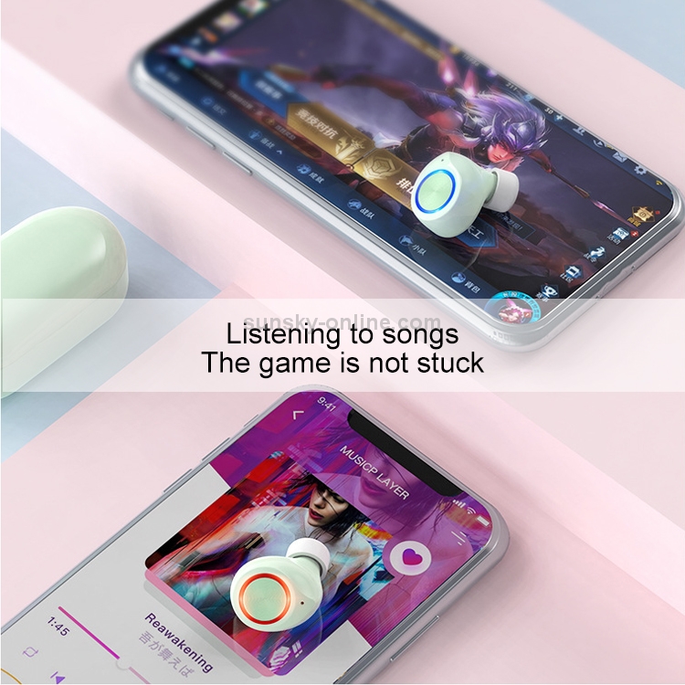 TW60 TWS Bluetooth 5.0 Touch Wireless Bluetooth Sports Earphone with Charging Box, Support Voice Assistant & Call(Pink) TW60 TWS Bluetooth 5.0 Touch Wireless Bluetooth Sports Earphone with Charging Box, Support Voice Assistant & Call(Pink)