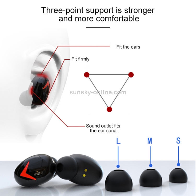 DFA8 TWS Bluetooth 5.0 Touch Sweatproof Wireless Bluetooth Sports Earphone with Charging Box, Support Siri & Call & Power Bank(Black) DFA8 TWS Bluetooth 5.0 Touch Sweatproof Wireless Bluetooth Sports Earphone with Charging Box, Support Siri & Call & Power Bank(Black)