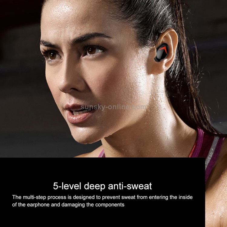 DFA8 TWS Bluetooth 5.0 Touch Sweatproof Wireless Bluetooth Sports Earphone with Charging Box, Support Siri & Call & Power Bank(Black) DFA8 TWS Bluetooth 5.0 Touch Sweatproof Wireless Bluetooth Sports Earphone with Charging Box, Support Siri & Call & Power Bank(Black)