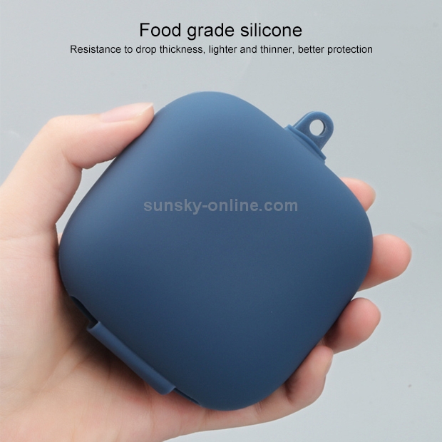 Solid Color Silicone Wireless Bluetooth Earphone Protective Case for Beats Powerbeats Pro(Dark Blue) Solid Color Silicone Wireless Bluetooth Earphone Protective Case for Beats Powerbeats Pro(Dark Blue)