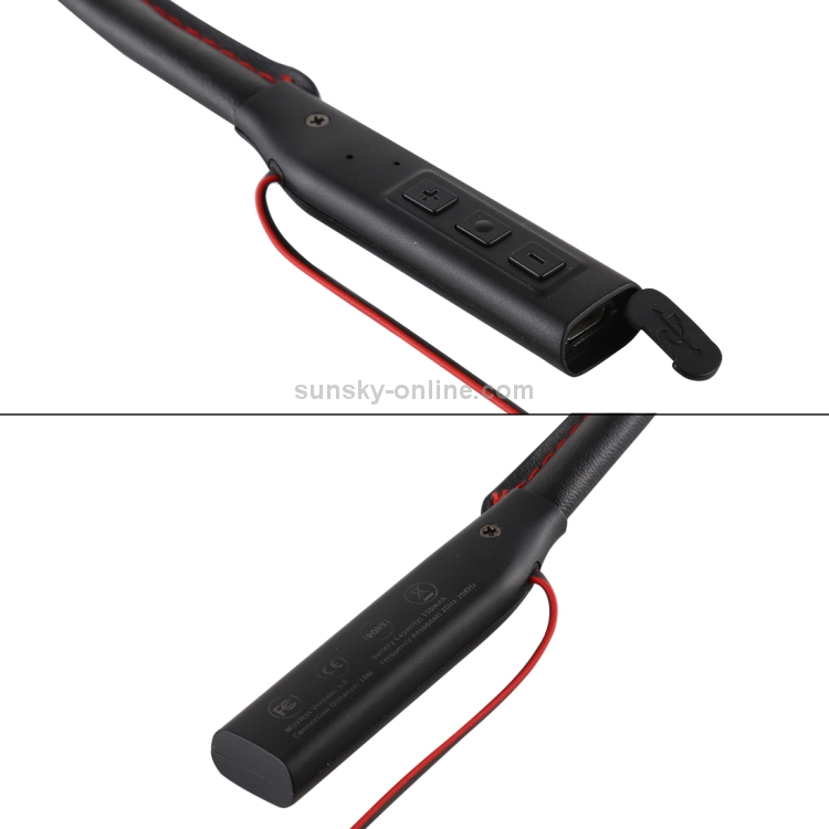 Neck-mounted Magnetic Adsorption Bluetooth Earphone, Support Call & Micro USB Charging, Packing Box Packaging Version(Black) Neck-mounted Magnetic Adsorption Bluetooth Earphone, Support Call & Micro USB Charging, Packing Box Packaging Version(Black)