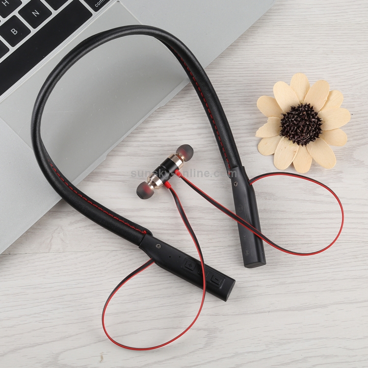 Neck-mounted Magnetic Adsorption Bluetooth Earphone, Support Call & Micro USB Charging, Packing Box Packaging Version(Black) Neck-mounted Magnetic Adsorption Bluetooth Earphone, Support Call & Micro USB Charging, Packing Box Packaging Version(Black)
