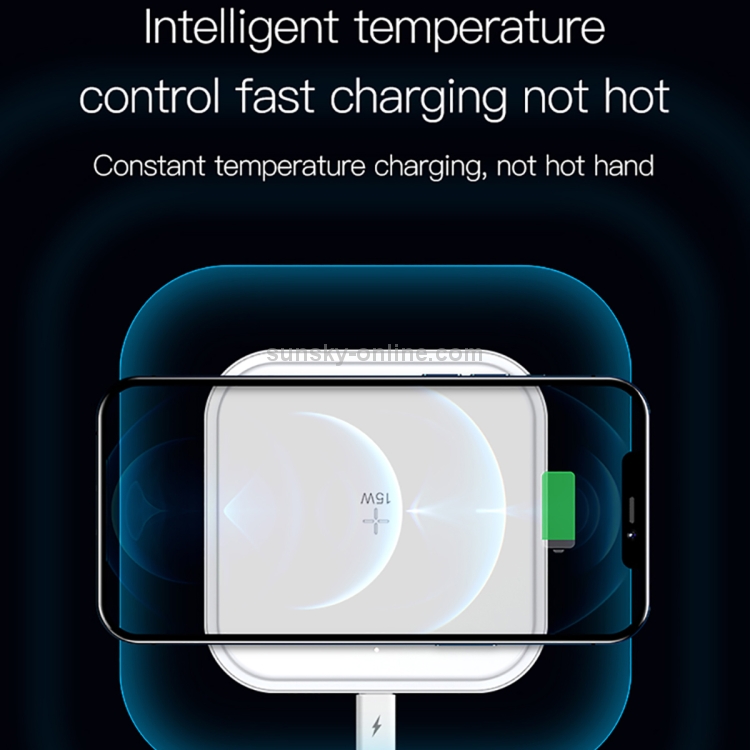 TOTU CACW-024 Athena Series 15W Ultra-thin Wireless Fast Charger For iPhone 12 Series (White) TOTU CACW-024 Athena Series 15W Ultra-thin Wireless Fast Charger For iPhone 12 Series (White)
