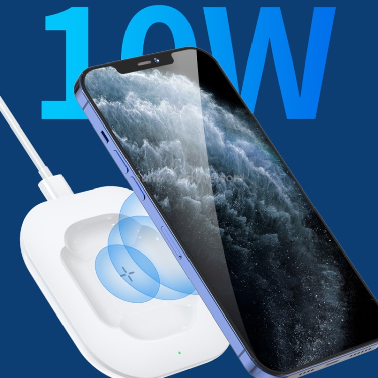 TOTU CACW-034 Glory Series 10W 3 in 1 Ultra-thin Wireless Fast Charger (White) TOTU CACW-034 Glory Series 10W 3 in 1 Ultra-thin Wireless Fast Charger (White)