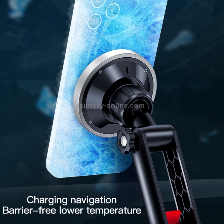TOTU CACW-049 Rhinoceros Series Magsafe Car Air Outlet Vent Mount Clamp Holder 15W Fast Charging Qi Magnetic Wireless Charger(Black) TOTU CACW-049 Rhinoceros Series Magsafe Car Air Outlet Vent Mount Clamp Holder 15W Fast Charging Qi Magnetic Wireless Charger(Black)