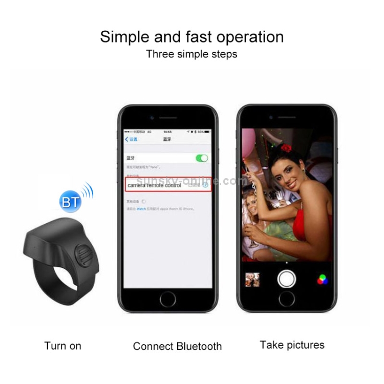 EPSK-010 Bluetooth 5.1 Phone Camera Controller Selfie Remote Control Ring(Pink) EPSK-010 Bluetooth 5.1 Phone Camera Controller Selfie Remote Control Ring(Pink)