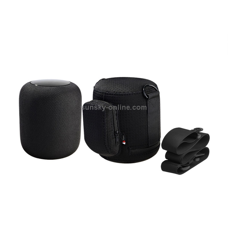 Portable Neoprene Anti-collision Waterproof Storage Bag for Apple HomePod Speaker (Black) Portable Neoprene Anti-collision Waterproof Storage Bag for Apple HomePod Speaker (Black)