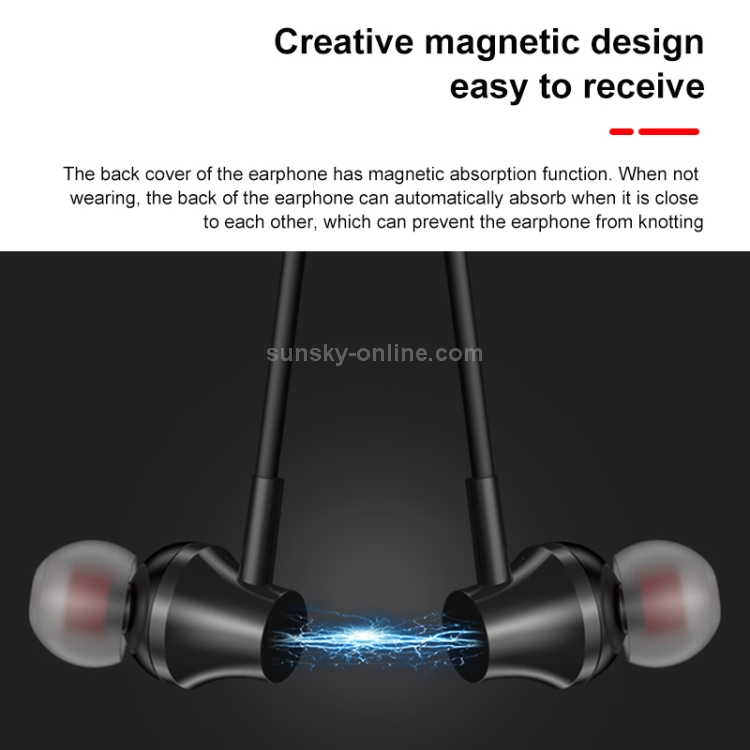 KONKA KY60 Neck-mounted Magnetic Sports Bluetooth Earphone, Support Automatic Connection(Black) KONKA KY60 Neck-mounted Magnetic Sports Bluetooth Earphone, Support Automatic Connection(Black)