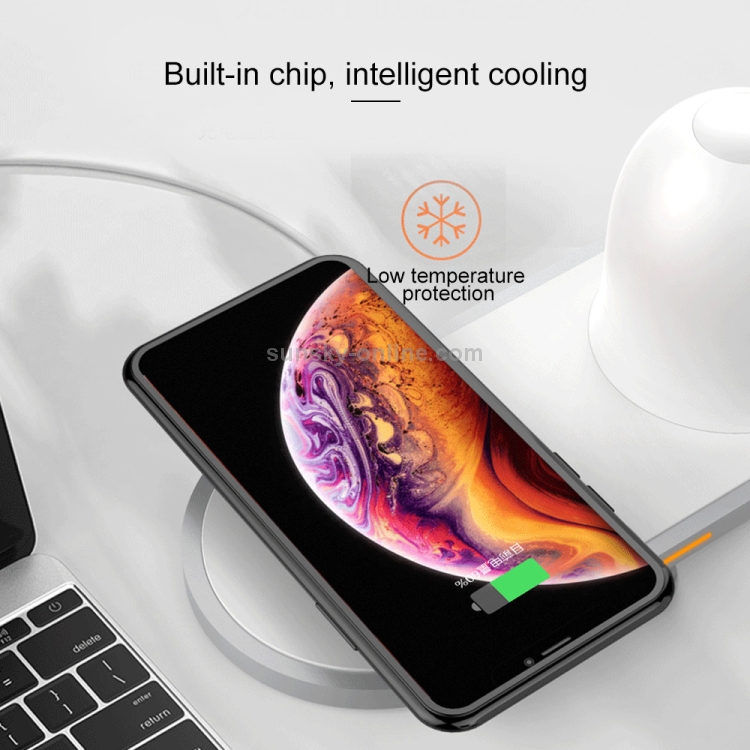 W34 QI Wireless Fast Charging Base with Magnetic Two-color Night Light & Touch Switch (White) W34 QI Wireless Fast Charging Base with Magnetic Two-color Night Light & Touch Switch (White)
