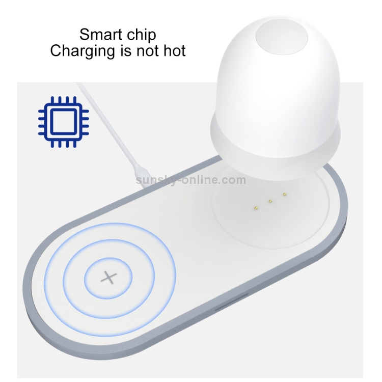 W34 QI Wireless Fast Charging Base with Magnetic Two-color Night Light & Touch Switch (White) W34 QI Wireless Fast Charging Base with Magnetic Two-color Night Light & Touch Switch (White)