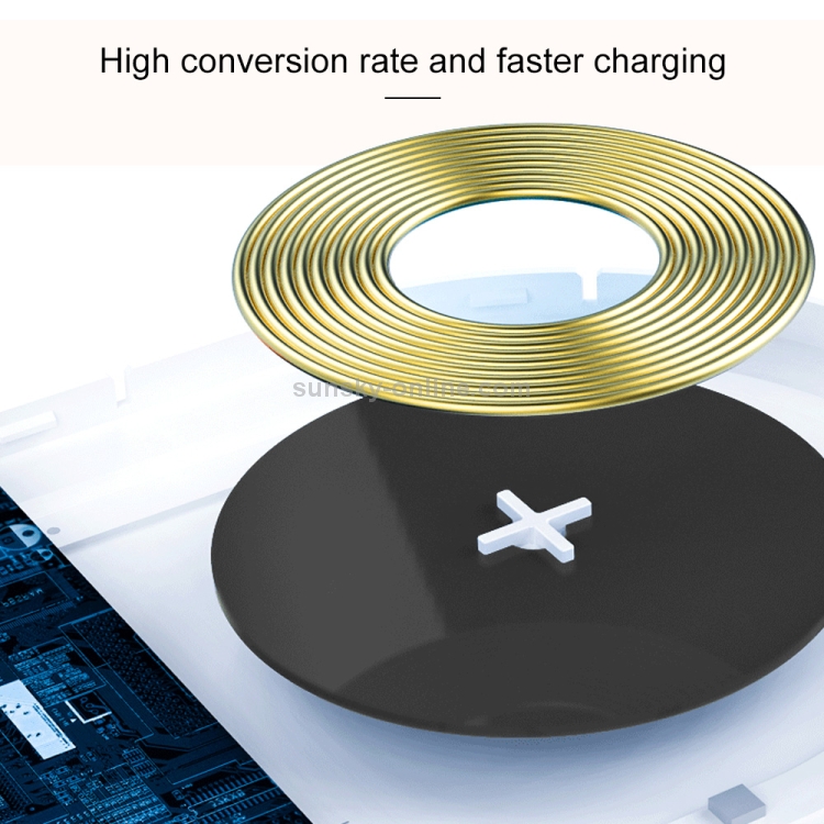 W34 QI Wireless Fast Charging Base with Magnetic Two-color Night Light & Touch Switch (White) W34 QI Wireless Fast Charging Base with Magnetic Two-color Night Light & Touch Switch (White)