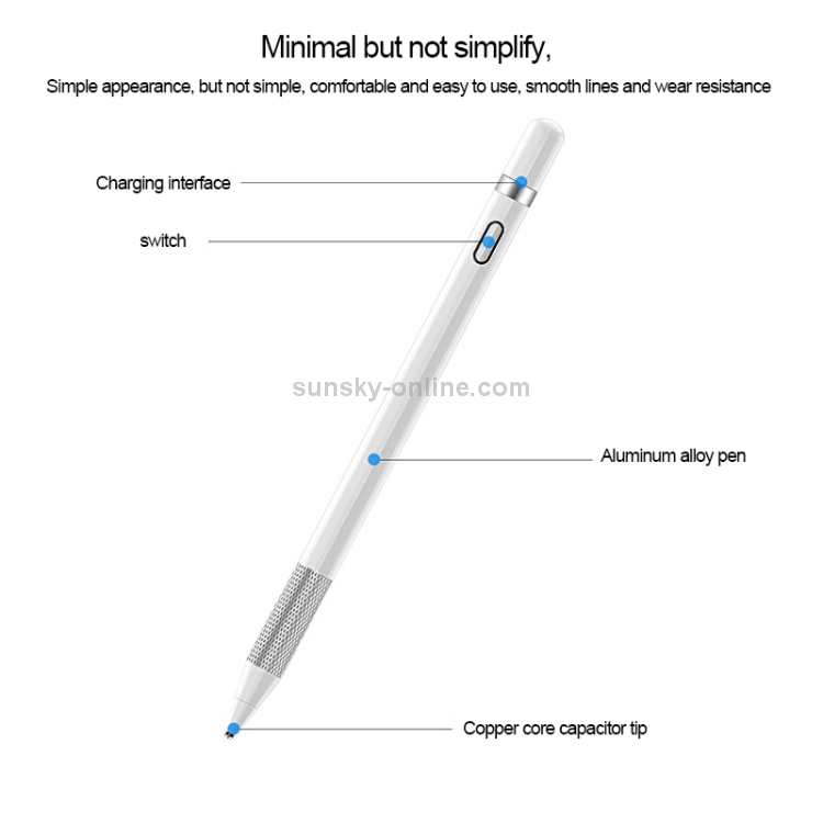 TOTUDESIGN FGCP-001 Glory Series Double-head Active Capacitive Pen Stylus Pen with Magnetic Pen Cap for All Android / IOS Capacitive Screen Devices TOTUDESIGN FGCP-001 Glory Series Double-head Active Capacitive Pen Stylus Pen with Magnetic Pen Cap for All Android / IOS Capacitive Screen Devices
