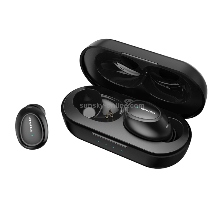 awei T6 TWS Bluetooth V5.0 Ture Wireless Sports Headset with Charging Case(Black) awei T6 TWS Bluetooth V5.0 Ture Wireless Sports Headset with Charging Case(Black)
